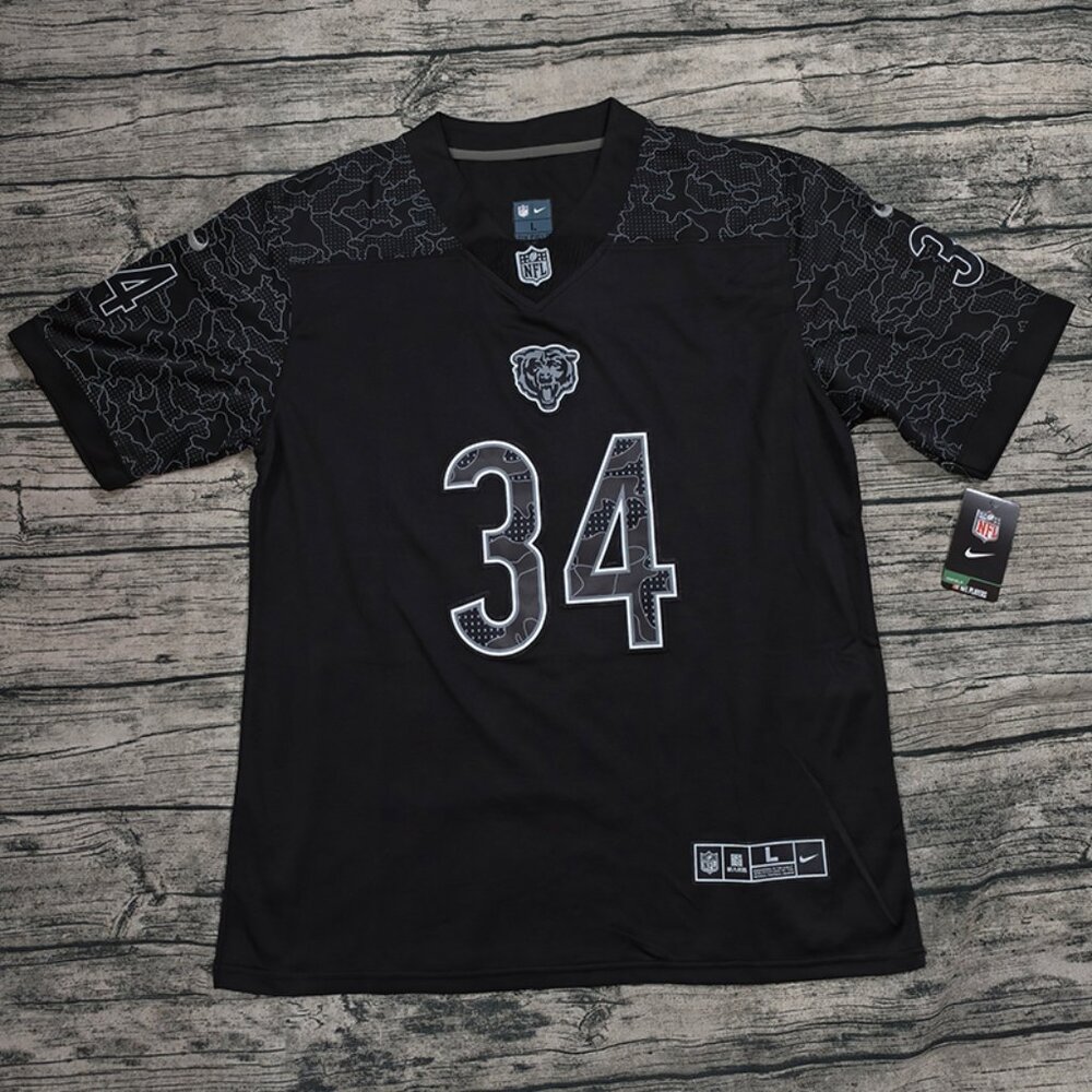 NFL Walter Payton Chicago Bears Black #34 Jersey